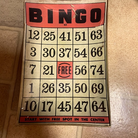Passport Other - Bingo card dish or ashtray
